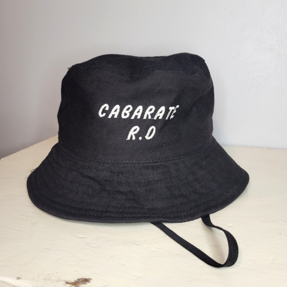 Black Bucket Hat Carabate R.D Logo Sport Cap